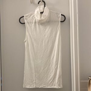 Majestic Filatures Soft Touch Sleeveless Turtleneck Stretch T-Shirt Top